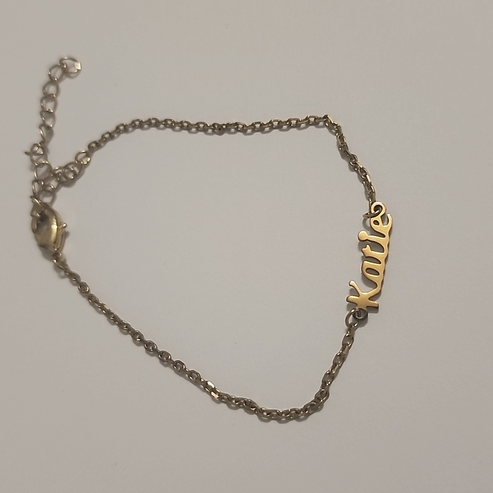 Katie Gold Tone Bracelet Personalized